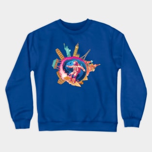 Travel Around the World Crewneck Sweatshirt